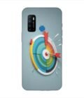 Infinix Hot 9 colorful clock with colorful arrow pointing right Custom Printed Back Cover Design