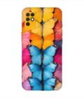 Infinix Note 10 closeup colorful butterfly collection display Custom Printed Back Cover Design