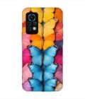 Infinix Note 11S closeup colorful butterfly collection display Custom Printed Back Cover Design