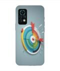 Infinix Note 11S colorful clock with colorful arrow pointing right Custom Printed Back Cover Design