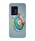 Infinix Note 12 Pro (5G) colorful clock with colorful arrow pointing right Custom Printed Back Cover Design