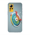 Infinix Note 12 colorful clock with colorful arrow pointing right Custom Printed Back Cover Design