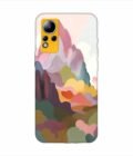 Infinix Note 12 earthy colors palette abstract nature painting art Custom Printed Back Cover Design
