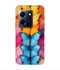 Infinix Note 30 (5G) closeup colorful butterfly collection display Custom Printed Back Cover Design