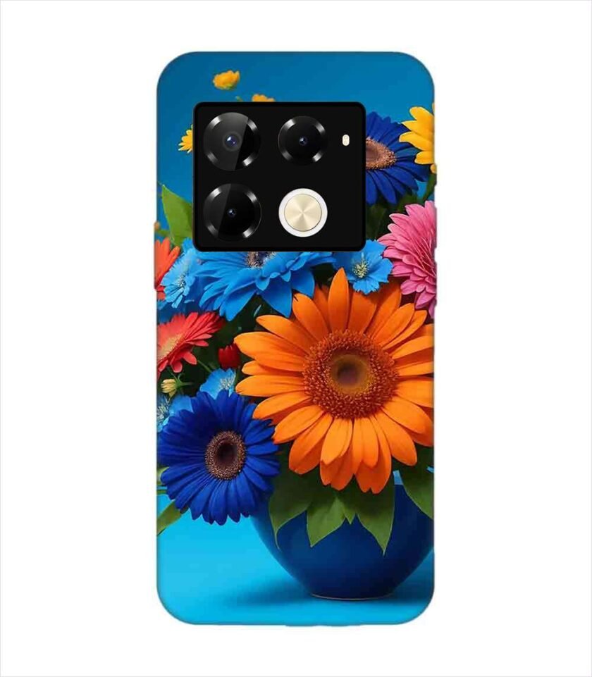 Infinix Note 40 Pro (5G) bouquet flowers vase Custom Printed Back Cover Design