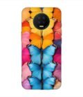 Infinix Note 7 closeup colorful butterfly collection display Custom Printed Back Cover Design