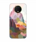 Infinix Note 7 earthy colors palette abstract nature painting art Custom Printed Back Cover Design