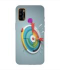 Infinix Smart 4 Plus colorful clock with colorful arrow pointing right Custom Printed Back Cover Design