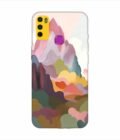 Infinix Smart 4 earthy colors palette abstract nature painting art Custom Printed Back Cover Design