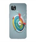 Infinix Smart 5 Pro colorful clock with colorful arrow pointing right Custom Printed Back Cover Design
