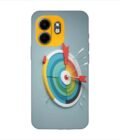 Infinix Smart 9 Hd colorful clock with colorful arrow pointing right Custom Printed Back Cover Design