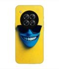Infinix Zero 40 (5G) blue figure with sunglasses yellow wall with blue face Custom Printed Back Cover Design