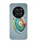 Infinix Zero 40 (5G) colorful clock with colorful arrow pointing right Custom Printed Back Cover Design