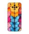 Infinix Zero 8I closeup colorful butterfly collection display Custom Printed Back Cover Design