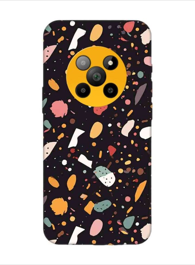 Printed Back Covers Lava Agni 2 5G close up pattern different types food