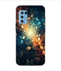 Printed Back Covers Lava Agni 5G close up mosaic rocks stones with light shining through