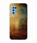 Printed Back Covers Lava Agni 5G close up painting golden blue background