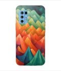 Printed Back Covers Lava Agni 5G close up painting mountain range with sky background