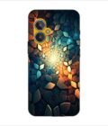 Printed Back Covers Lava Blaze 2 close up mosaic rocks stones with light shining through