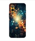 Printed Back Covers Lava Storm 5G close up mosaic rocks stones with light shining through