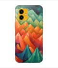 Printed Back Covers Lava Yuva 2 5G close up painting mountain range with sky background