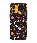 Printed Back Covers Lava Yuva 2 5G close up pattern different types food