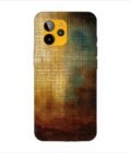 Printed Back Covers Lava Yuva 2 Pro close up painting golden blue background