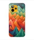 Printed Back Covers Lava Yuva 2 Pro close up painting mountain range with sky background