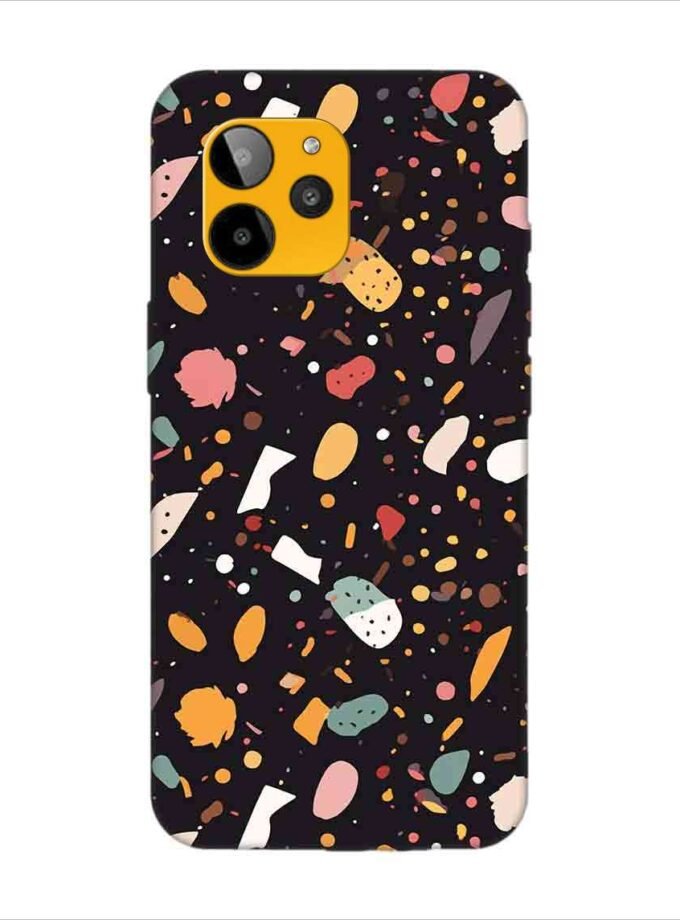 Printed Back Covers Lava Yuva 2 Pro close up pattern different types food