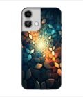 Printed Back Covers Lava Yuva 3 Pro close up mosaic rocks stones with light shining through