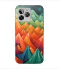 Printed Back Covers Lava Yuva 3 close up painting mountain range with sky background