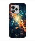Printed Back Covers Lava Yuva 4 close up mosaic rocks stones with light shining through