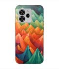 Printed Back Covers Lava Yuva 4 close up painting mountain range with sky background
