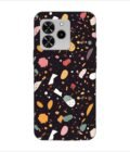 Printed Back Covers Lava Yuva 4 close up pattern different types food