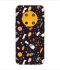 Printed Back Covers Lava Yuva 5G close up pattern different types food