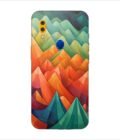 Printed Back Covers Lenovo A7 close up painting mountain range with sky background
