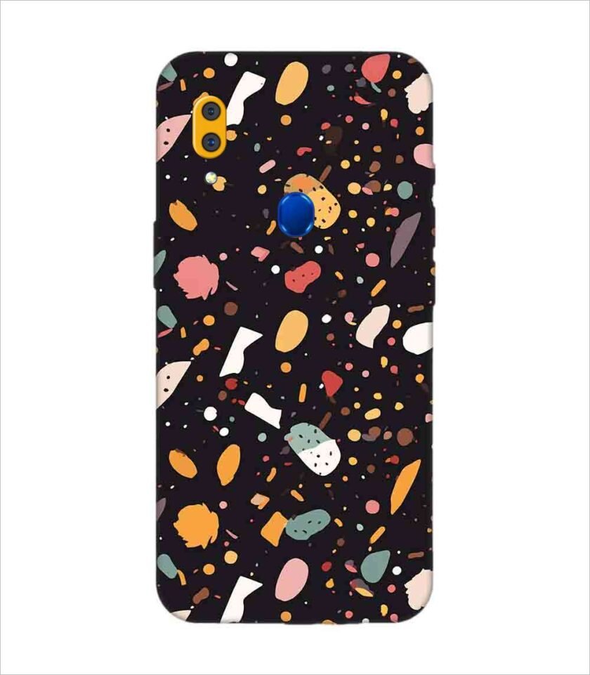 Printed Back Covers Lenovo A7 close up pattern different types food