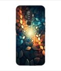 Printed Back Covers Lenovo K8 Plus close up mosaic rocks stones with light shining through