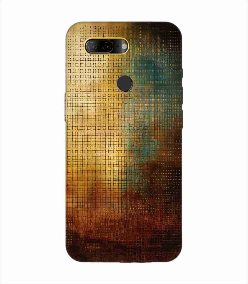 Lenovo K9 close up painting golden blue background