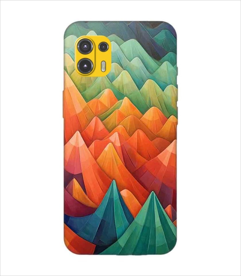 Motorola Edge 20 Fusion close up painting mountain range with sky background