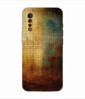 Printed Back Covers Motorola G8 Power Lite close up painting golden blue background