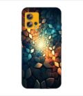 Printed Back Covers Motorola Moto Edge 30 Fusion close up mosaic rocks stones with light shining through