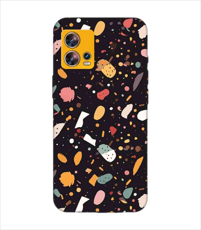 Printed Back Covers Motorola Moto Edge 30 Fusion close up pattern different types food