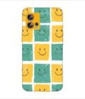 Printed Back Covers Motorola Moto Edge 30 Fusion close up pattern smiley faces white background