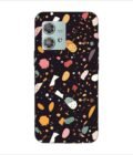 Printed Back Covers Motorola Moto Edge 40 Neo close up pattern different types food