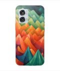 Printed Back Covers Motorola Moto Edge 50 Fusion 5G close up painting mountain range with sky background