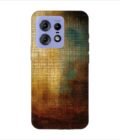 Printed Back Covers Motorola Moto Edge 50 Pro 5G close up painting golden blue background