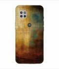 Printed Back Covers Motorola Moto G close up painting golden blue background