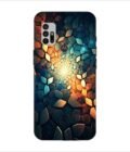 Printed Back Covers Motorola Moto G10 Power close up mosaic rocks stones with light shining through