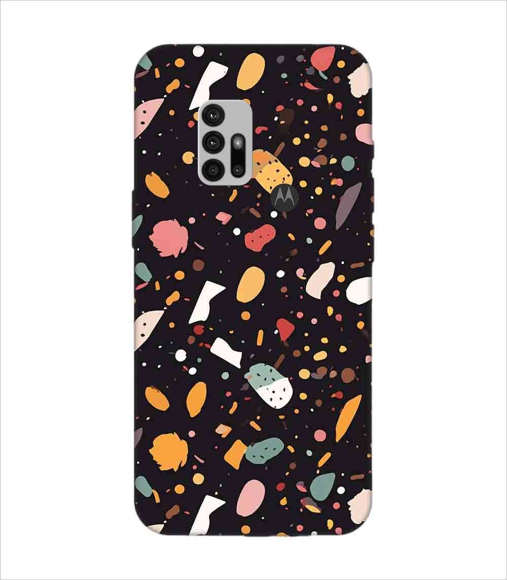 Printed Back Covers Motorola Moto G10 close up pattern different types food